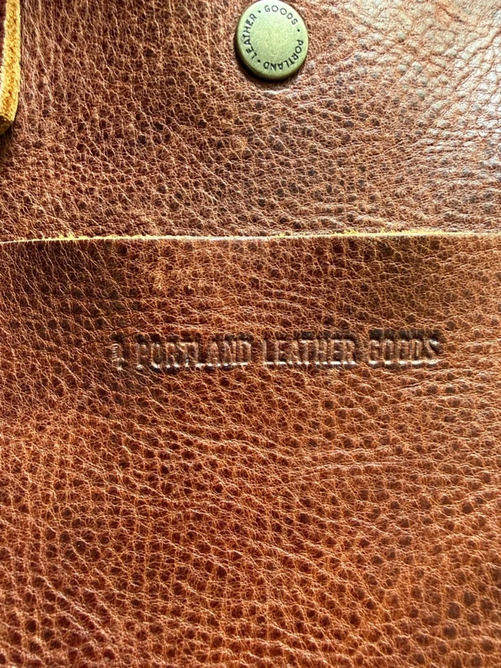 Portland Leather Brown Convertible Shoulder Tote - Picture 2 of 7